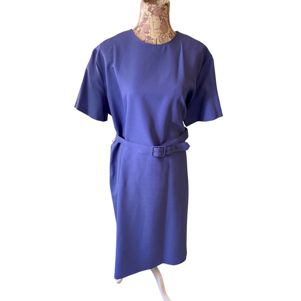 Vintage California LOOKS Purple Polyester Dress &‎ Blazer Suit Set SZ 18W–20W